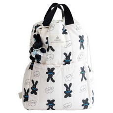 Ymmama 尿布後揹包, 黑色兔子