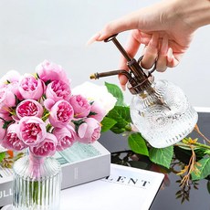 마샤투 레트로 청동 노즐 유럽식 화분 물조리개, 화이트, 1개