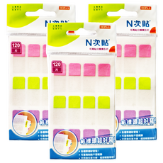 N次貼 分類索引片 單面型 各種筆都好寫 好撕好黏不留痕跡, 60片, 3包