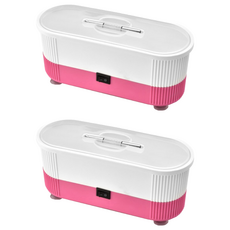 全自動超聲波多用清潔器, 粉色, 2個