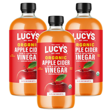 LUCYS 유기농 사과식초, 1L, 3개