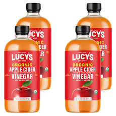 LUCYS 유기농 사과식초, 1L, 4개