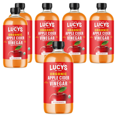 LUCYS 유기농 사과식초, 1L, 6개