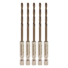 WORKPRO 六角柄鈷鑽頭 不鏽鋼用 3.5mm WP400305, 5個