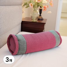 Sarang Yegam 純棉色素生物晶片圓頸枕, 粉色的, 3個