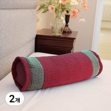 Sarang Yegam 純棉色素生物晶片圓頸枕, 紅豆, 2個