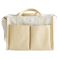 Ymmama 多功能大容量Yoom Bag尿布包, 奶油黃