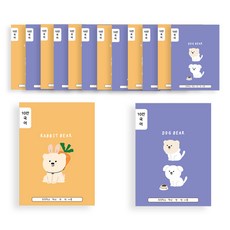 ARTMORE 小學10格國語筆記本 2款 14頁, 混合色, 1套