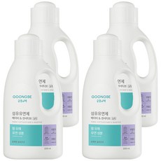 GOONGBE 宫中秘策 高濃縮溫和衣物柔軟精, 1500毫升, 4個