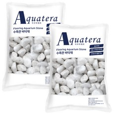 아쿠아테라 수족관 플로워링 백자갈 20mm 5kg, 2개