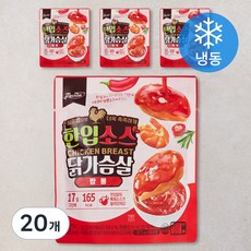 맛있닭 한입 소스 닭가슴살 짬뽕 (냉동), 100g, 1개입, 20개