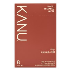 KANU 提拉米蘇拿鐵咖啡, 17.3g, 8包, 1盒