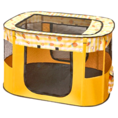 寵物星樂園 方形摺疊寵物圍欄帳篷 2XL 黃色胡蘿蔔, 1個