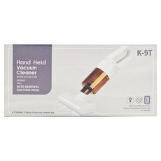 EDISH 可水洗濾網紫外線除螨吸塵器 K-9T 無線手持 多功能吸頭, 白色/黑色 顏色隨機, 1個