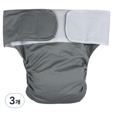 행복드림 누출방지 세탁 가능한 향균 방수 성인 위생기저귀 그레이, FREE(23 x 28 cm), 1매입, 3개