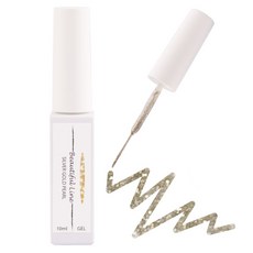 아이빛 네일아트 컬러 라인 젤네일, 11 실버골드펄, 10ml, 1개