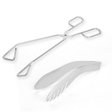 슈마카프트 스텐 가위형 고기 집게 + 샐러드 집게 세트, 혼합색상, 1세트