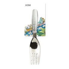 KOM 316不鏽鋼童書聯名兒童叉, Guji Guji, 13.3 x 2.7cm, 1個
