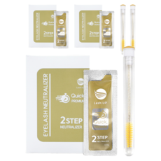 래쉬업 퀵 프리미엄 아이래쉬 펌 STEP 2 10회분 + 케이스 마스카라 브러쉬 1개, 8g, 3개