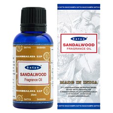 NAG CHAMPA KOREA 線香香氛精油, 1個, 檀香, 25ml