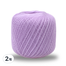 미소털실 파이스타 레이스 뜨개실 50g, 72 라이트퍼플, 2개