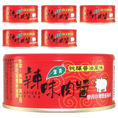 青葉 大辣味肉醬 香辣夠味 拌飯拌麵皆宜 台灣製造, 150g, 6罐