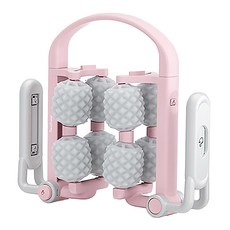 四軸八輪多功能變形按摩滾輪, 雙排設計, 灰粉色, 1個