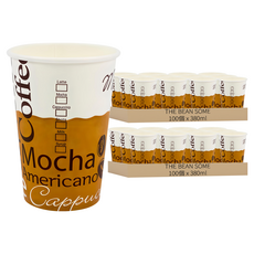 The Bean Some 咖啡豆外帶紙杯 380ml, 2包, 100個
