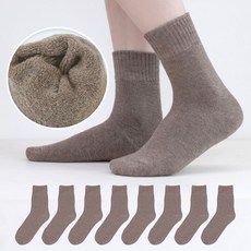 IZILEG 女性用厚實毛圈刷毛中筒襪 8雙