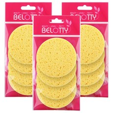 Velotti 纖維素潔面海綿 6mm 4p, 單色, 3個