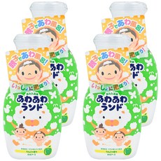 Hakugen 白元 親子同樂 含桃葉精華泡泡入浴劑 300ml 蘋果(綠), 4瓶