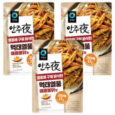 안주야 먹태열풍 매콤불닭맛, 3개, 25g