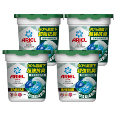 ARIEL 台灣公司貨 4D抗菌洗衣膠囊 室內晾衣型, 11顆, 4盒