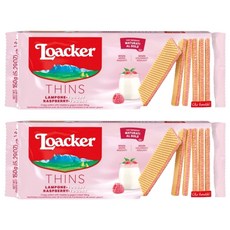 Loacker 萊佳哈斯 薄片覆盆莓優格威化餅, 2個, 150g