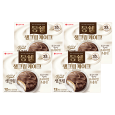 몽쉘 생크림 케이크 오리지널, 408g, 4개