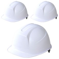 DONGMYUNG 建築工地 營建現場 頭部保護安全帽 新款頭盔型 白色, 3個