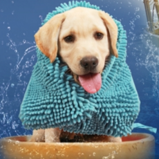 디키포펫 반려동물 타올 MJ101, 블루, 1개