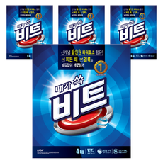 Beat 洗衣粉 一般洗衣機專用, 4kg, 4個