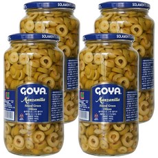 고야 슬라이스드 그린 올리브, 4개, 900g