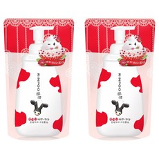 RINPOO 潤波 全脂牛奶極潤沐浴幕絲 補充包, 700ml, 2包