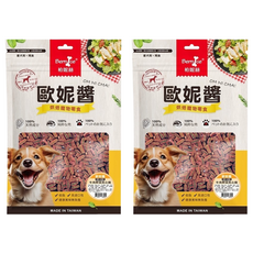 Bernice 柏妮絲 歐妮醬 夾心燒 狗零食 160g 天然成分 低脂 高適口性 健康美味無負擔 台灣製造, 牛肉野菜, 2包