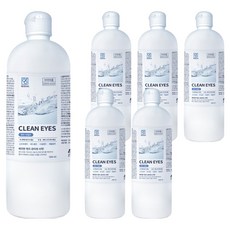 깨끗한아이 렌즈 식염수, 6개, 500ml