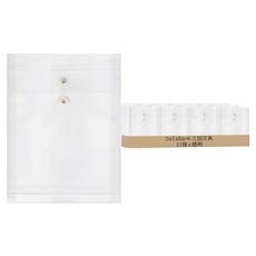 DaTaBanK 三田文具 直式繩扣公文袋 品號 A5103, 24 x 19.5cm, 透明, 12個