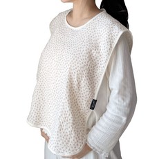 Cherinette 媽媽圍兜 哺乳圍裙 拍嗝墊, 粉紅花開, 1個, 1入