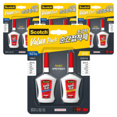 3M Scotch 瞬間膠多件裝 液體型 + 凝膠型組合, 4套