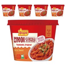 MONGGO FOODS INC. Byulmi Pocha杯裝原味辣炒年糕, 135g, 5入