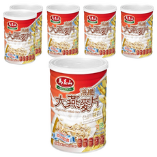 馬玉山 高纖大燕麥片 700g, 全素食產品, 充氮保鮮, 無二氧化硫薰蒸, 6罐