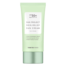 THANK YOU FARMER Sun Project積雪草舒緩防曬霜 SPF50+ PA++++, 50ml, 1條