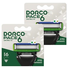 Dorco face 6 6 剃須刀片, 4件, 2個