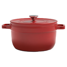 HONDONI 日式琺瑯鑄鐵鍋 K1-RD 3.5L, 1個, 24cm, 古典紅